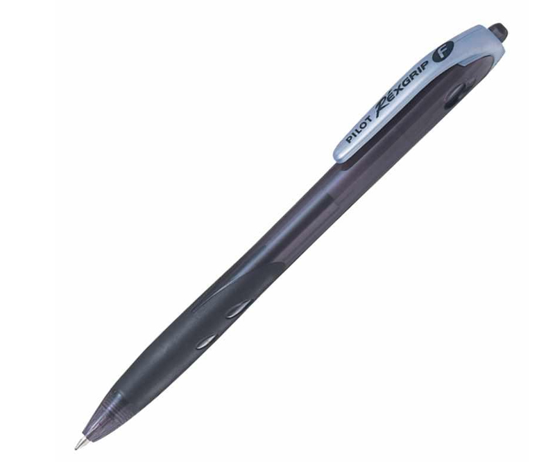 Pilot - Rexgrip Ballpoint Pen 0,7 - Sort