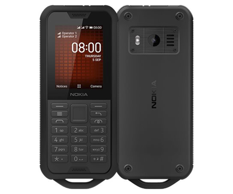 Nokia 800 Tough 2.4" - 4G, 4GB Sort stål