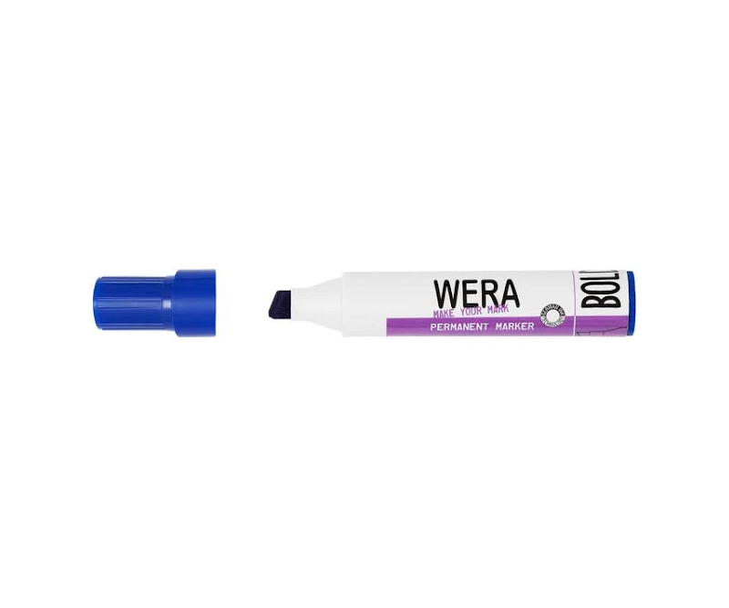 Wera - Permanent Marker Skrå 1-7 mm - Blå
