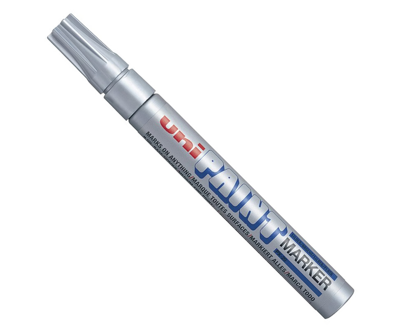 Uni Paint Marker PX-20 Rund spids 2,2-2,8 mm - Sølv