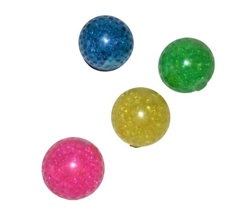 Krystal squishy bolde - 4 forskellige farver