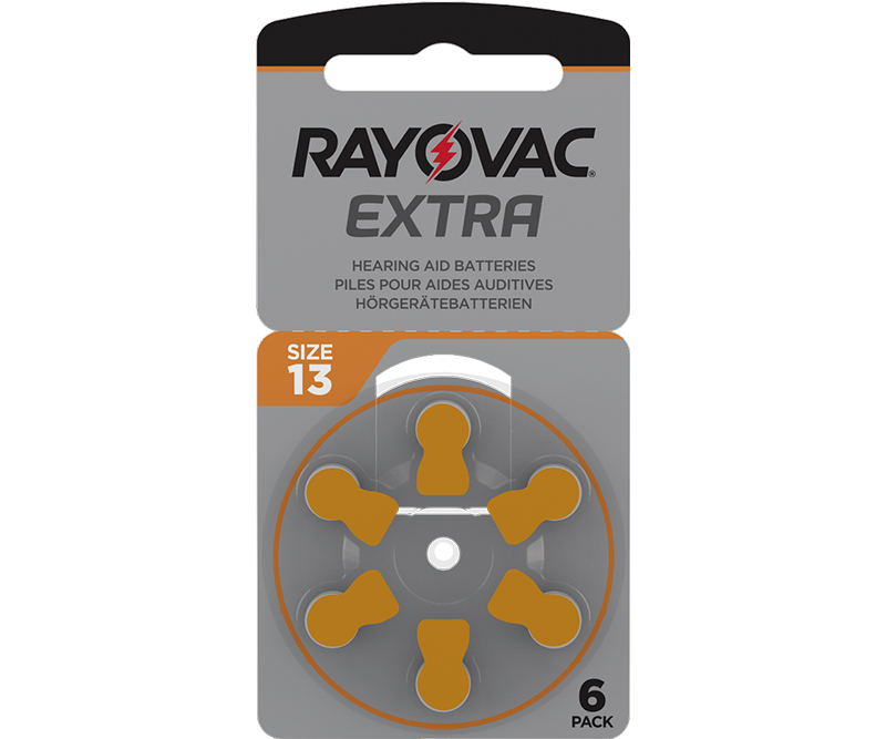 Rayovac Extra 13 (6 stk.) Høreapparatbatterier