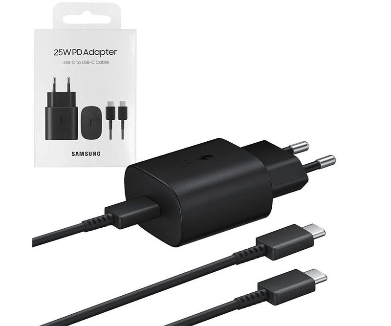 Samsung Strømforsyningsadapter USB-C - 25W Sort (M/Kabel)