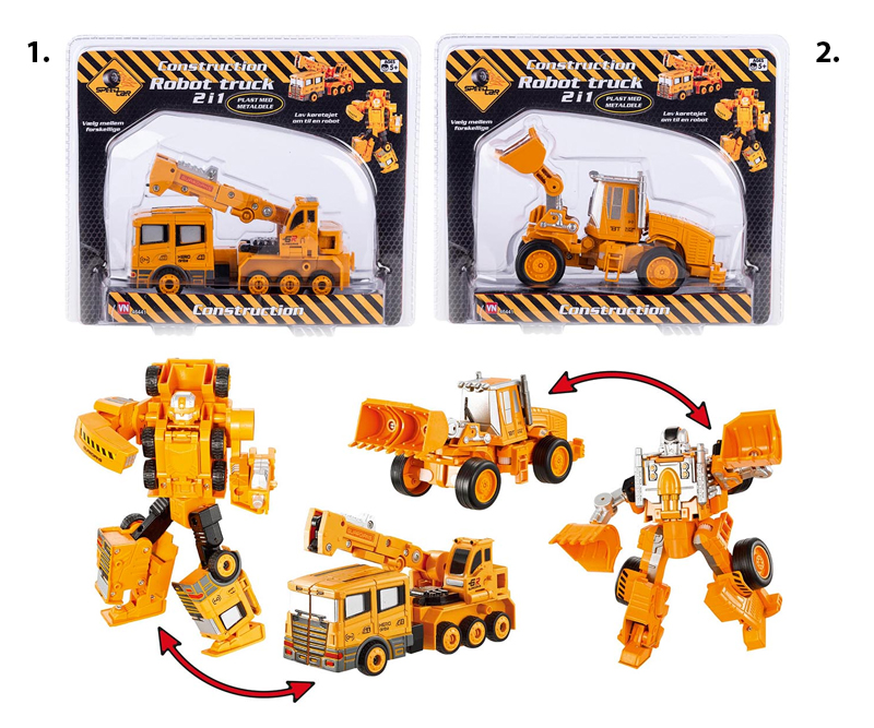 Robot/Construction køretøj - vælg mellem 2 forskellige