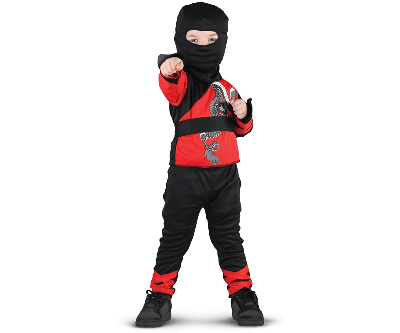 Udklædning - Mini ninja - 104 cm