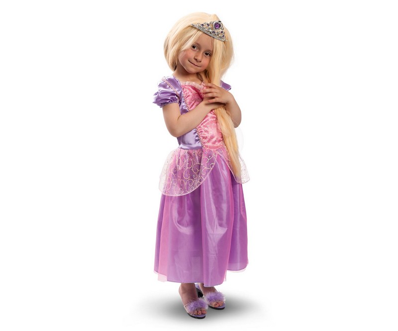 Udklædning - Rapunzel eventyrkjole - 4 - 7 år