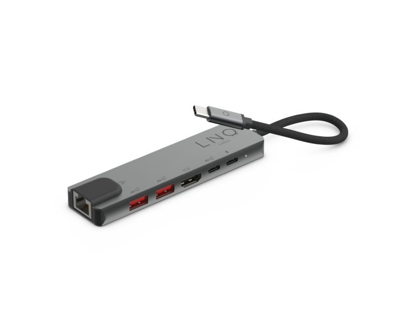 LINQ 6in1 PRO USB-C Multiport Hub Space Grey
