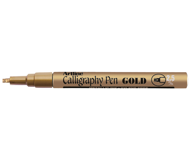 Artline 993 Metallic Calligraphy 2.5 - Guld