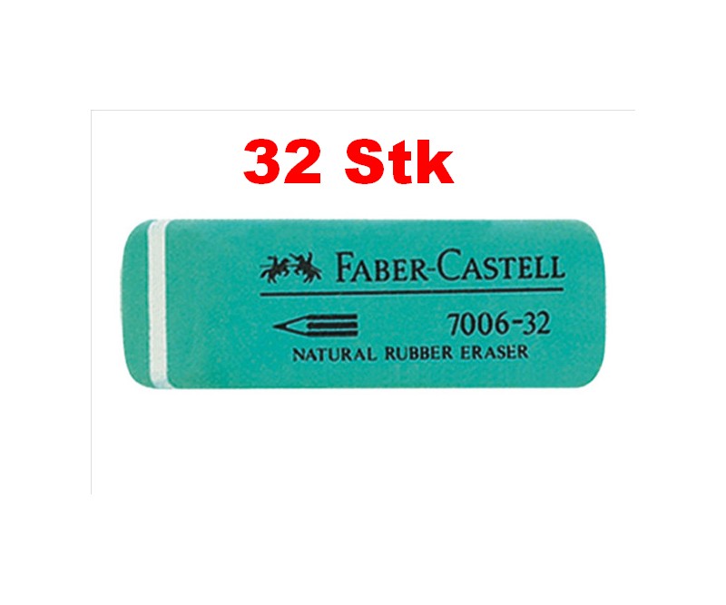 Viskelæder - Faber-Castell, 32 stk
