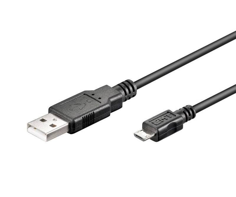 Goobay USB 2.0 kabel til micro 1 m - Sort