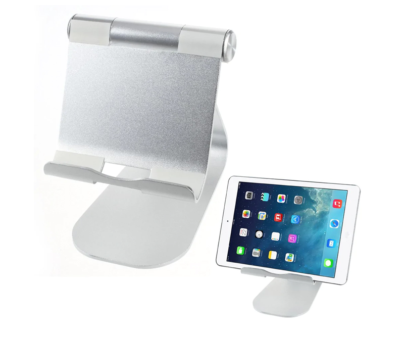 Aluminiums stander til iPad iPhone Tablet PC - Sølvfarve