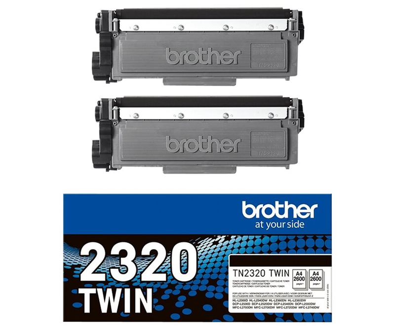 Toner Brother TN-2320 TWIN - Black 2x2600 sider