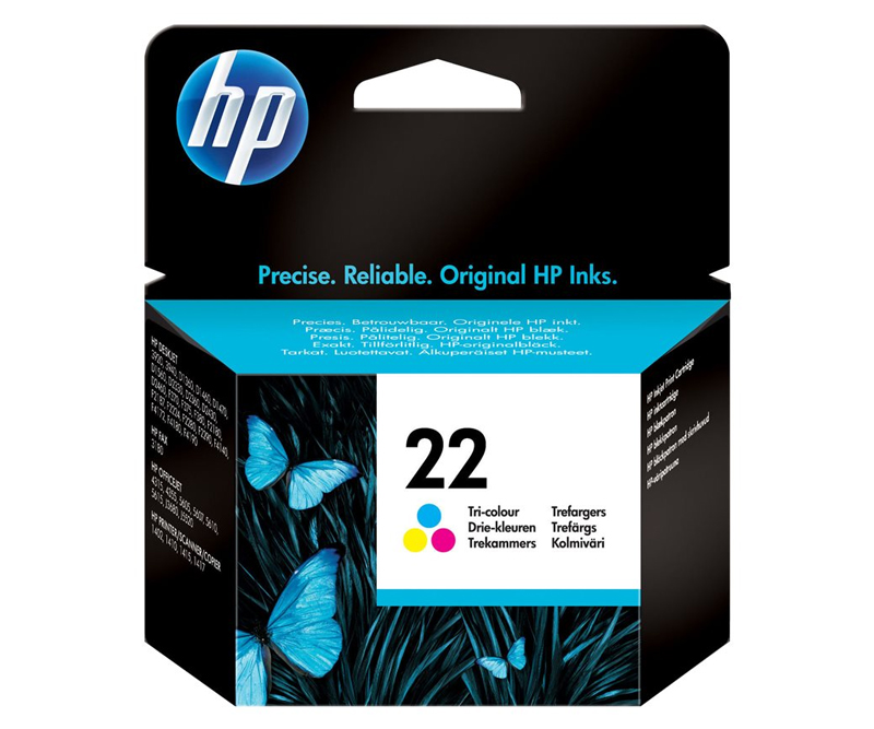 HP 22 Inkjet - Tri-Color - 138 sider