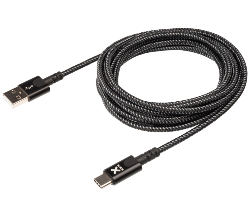 Xtorm Premium USB-A to USB-C Kabel 3m - Sort