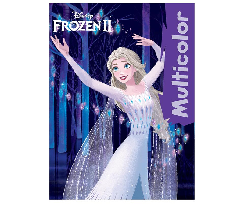 Frozen II malebog - lilla