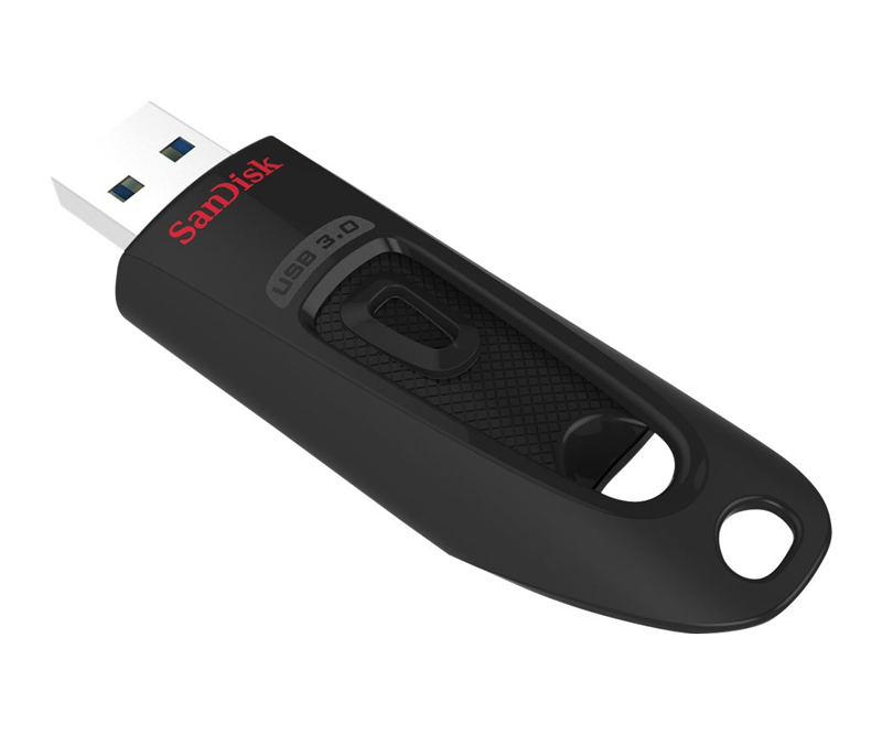 SanDisk Ultra 512GB USB 3.0 - Sort