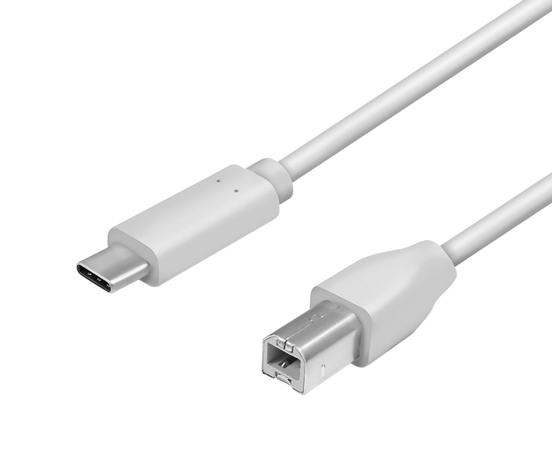LogiLink USB-C (han) til USB-B (han) kabel 2 m - Grå