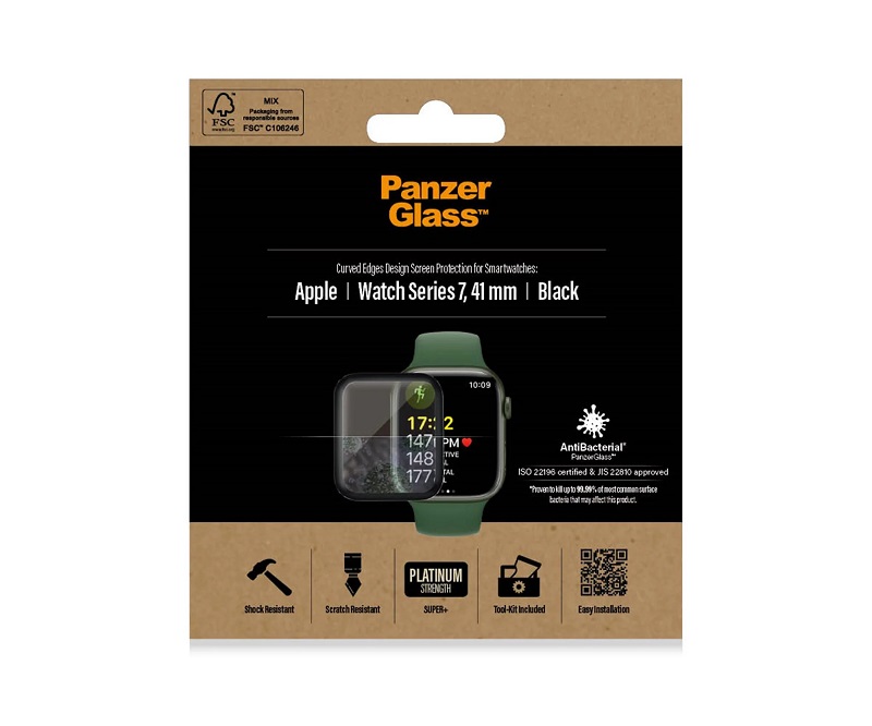 PanzerGlass Apple Watch Series 8 | 7 | 41mm | Screen Protector Glass