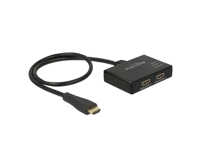 Delock HDMI Splitter - Video-/audiosplitter - 2 x HDMI