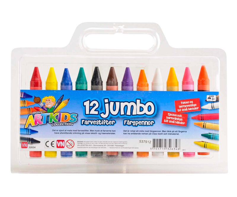 ARTKIDS - 12 Jumbo farver