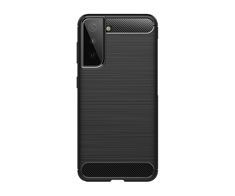 Samsung Galaxy S21 / 5G  Karbon Fiber TPU Cover - Sort