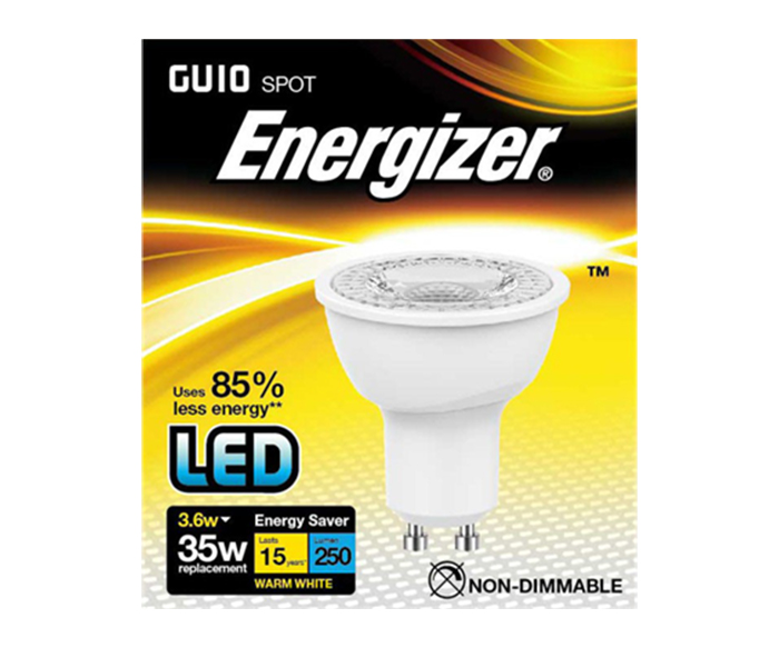 ENERGIZER GU10 LED SPOT 3,6W 250LUMEN (35W)