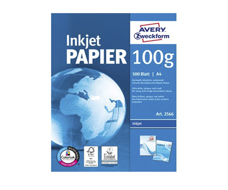 A4 Avery inkjet papir 100g (500)