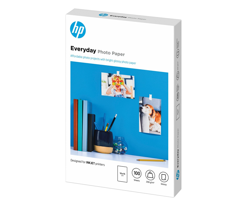 HP Everyday Glossy Fotopapir 10x15 cm 200g - 100 ark