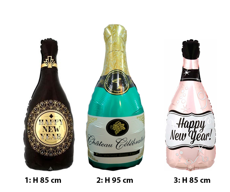 Folie ballon Champagneflaske - 85-95 cm