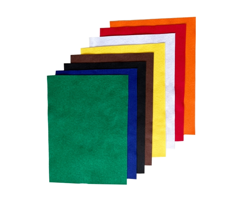 Filt A4 8 ark assorteret farver - 1 pakke