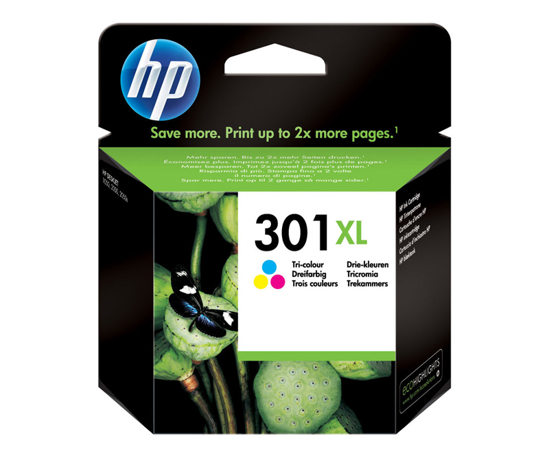 HP 301XL Inkjet - Tri Colour - 330 Sider