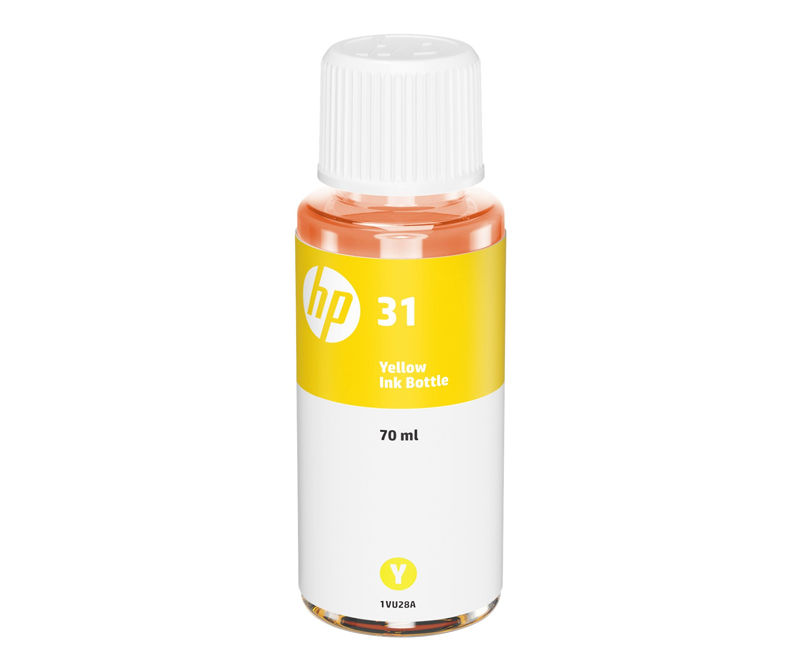 HP 31 Blækrefill - flaske 70 ml - Gul - 8000 sider