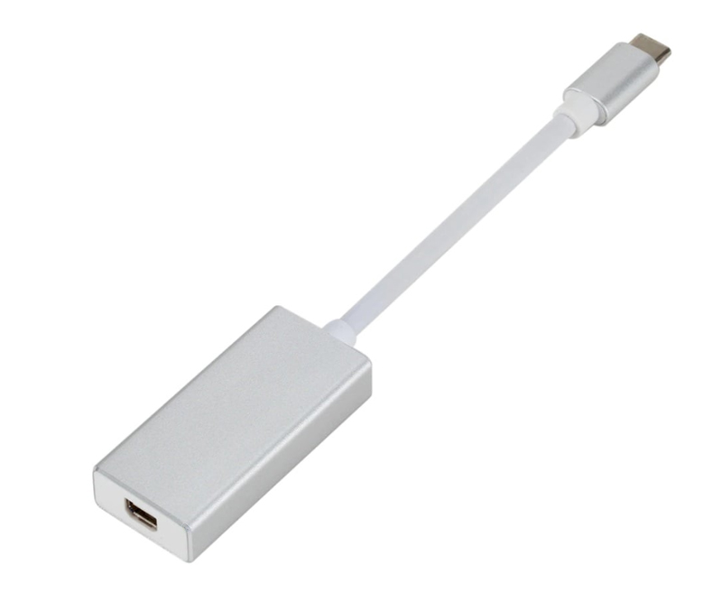 USB-C han til Mini Displayport hun - Sølv