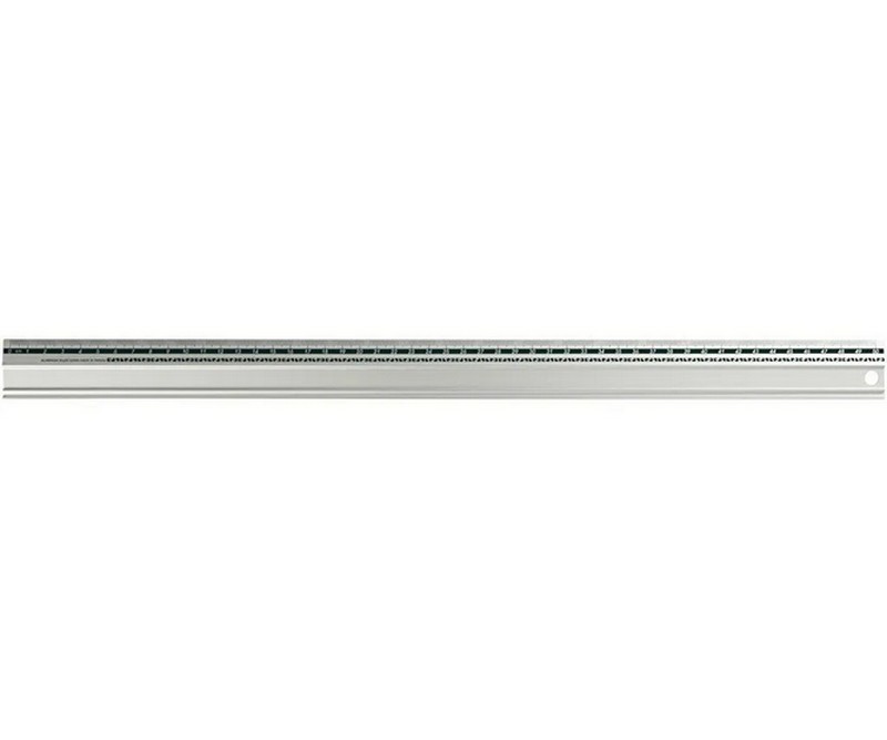 Sikkerhedslineal i aluminium, L: 50 cm, 1 stk.