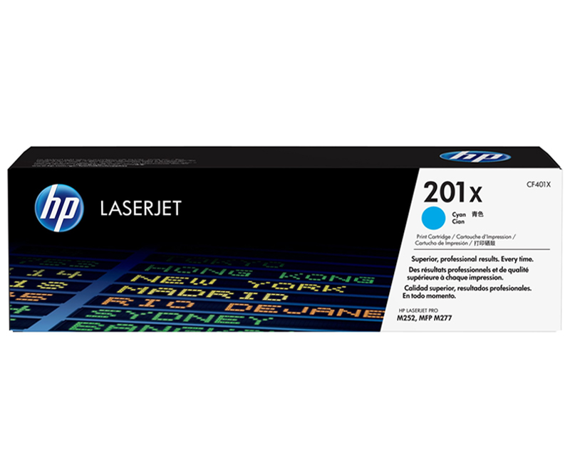 HP 201X Cyan 2300 sider