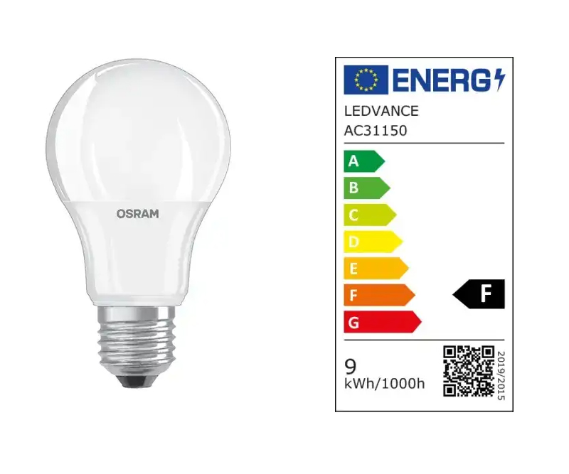 Osram LED Value Standard pære 9W 827 806 lumen E27 mat