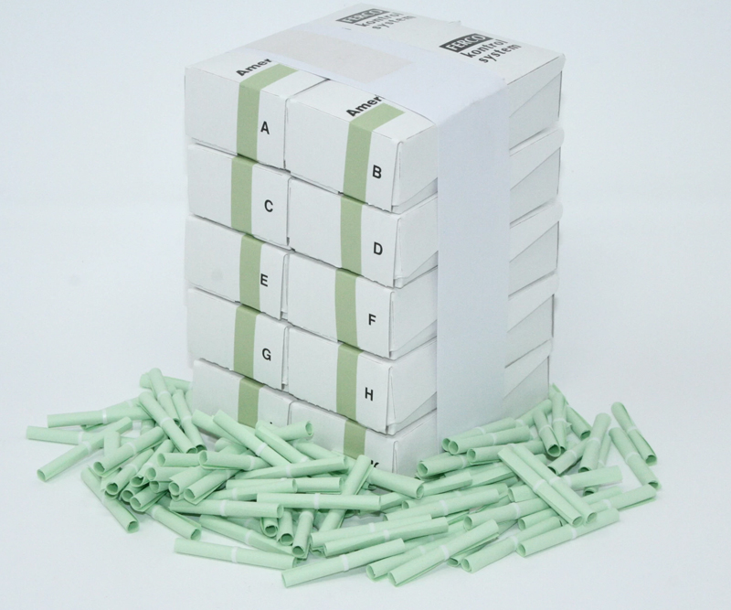 Amerikansk lotteri 1-100 - Lys grøn