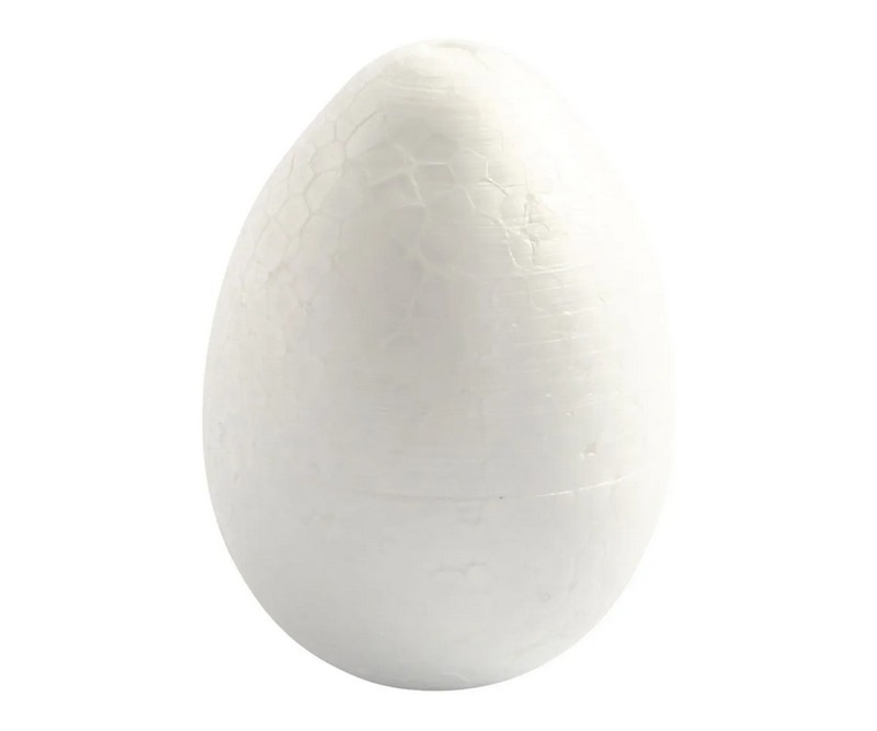 Flamingo æg, H: 10 cm, hvid, 5 stk./ 1 pk.