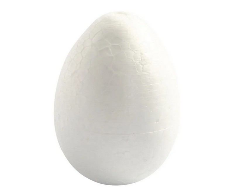 Flamingo æg, H: 12 cm, hvid, 5 stk./ 1 pk.