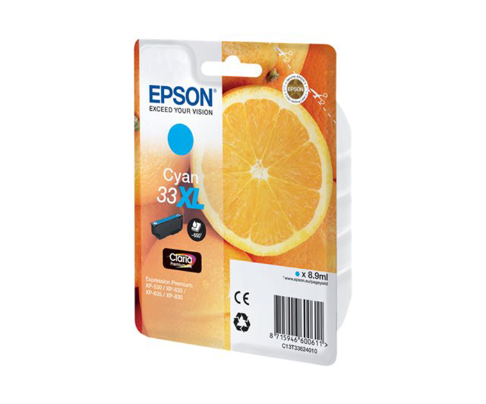 Epson 33XL - Høj kapacitet - cyan - original