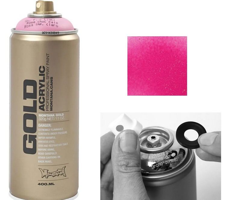 Spraymaling  400 ml - Lys Pink