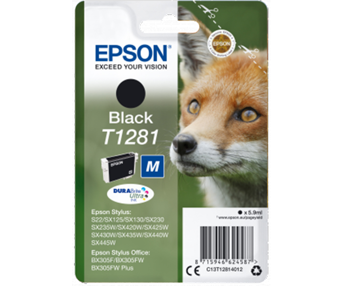 Epson Inkjet - Black - T1281 (ræv)