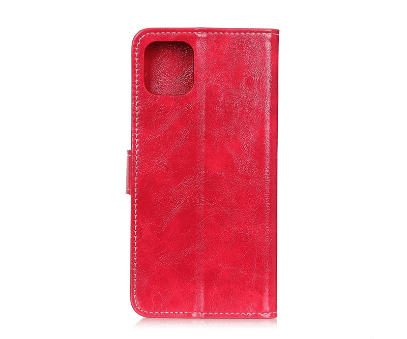 iPhone 12 mini - Classic læder bogcover - Rød