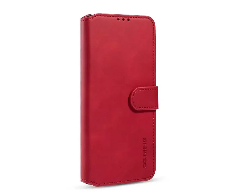 iPhone SE 3 5G (2022) / SE 2020 / iPhone 8/7 - DG MING Retro læder bogcover - Rød