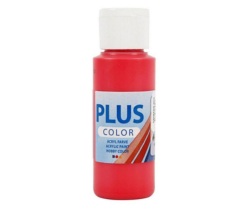 Plus Color hobbymaling, Crimson Red, 60 ml/ 1 fl.