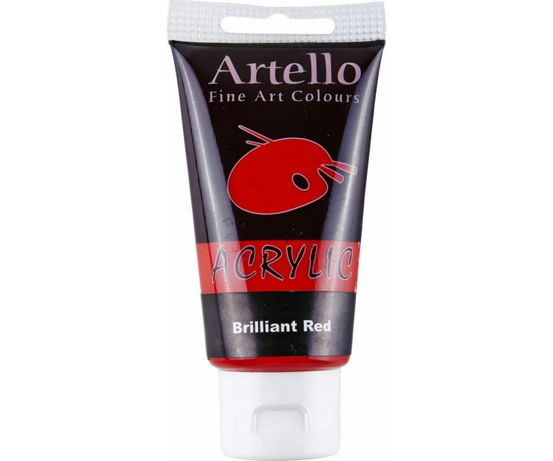 Artello acrylic 75ml -  Brilliant Red