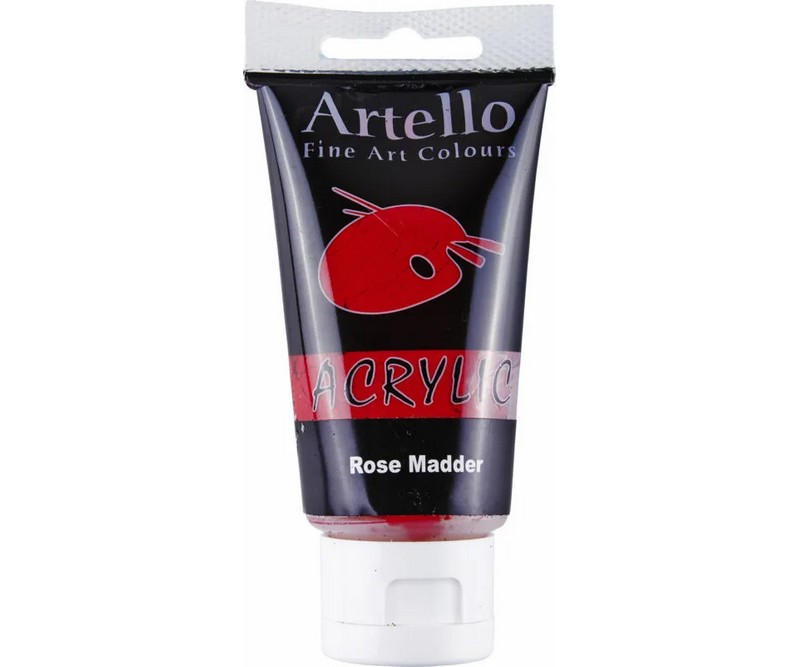 Artello acrylic 75ml - Rose Alizarin Red