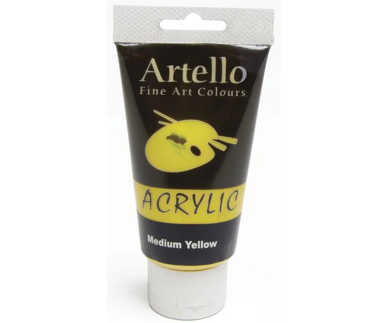 Artello acrylic 75ml -  yellow mid