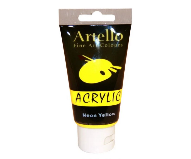 Artello acrylic 75ml -  Neon Yellow