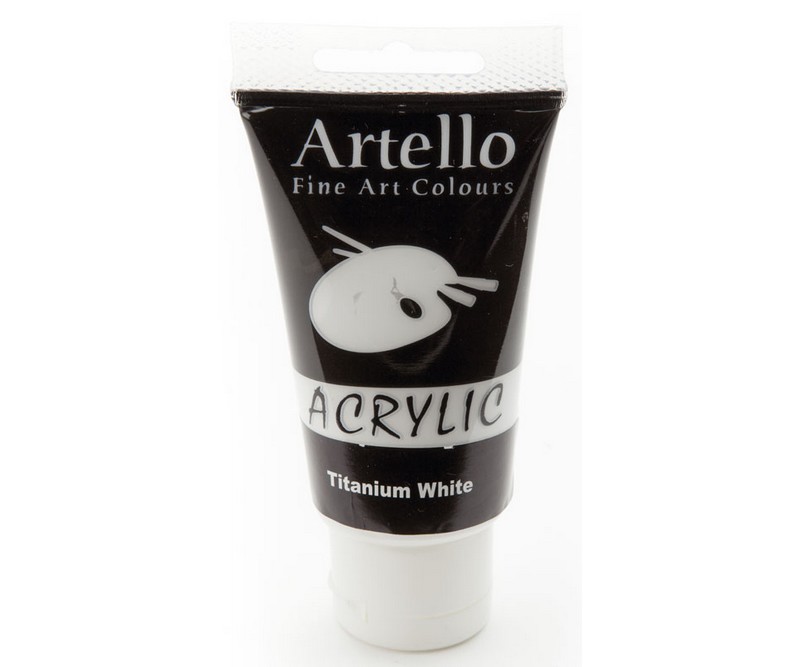 Artello acrylic 75ml -  Titanium White